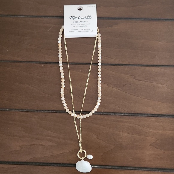 Madewell Two-Pack Shell Necklace Set - Picture 2 of 6
